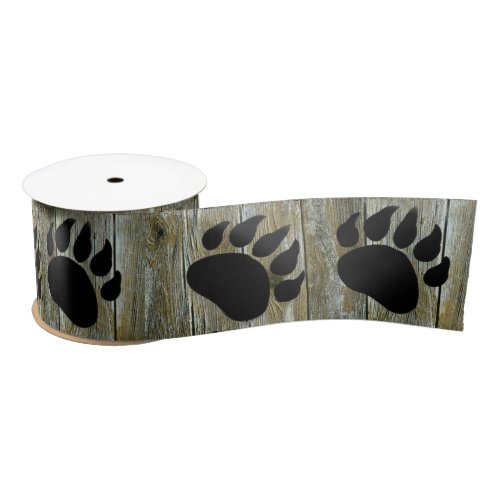 Bear Paw Satin Ribbon