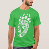 Bear Paw Tribal Grizzly Black Papa Momma T-Shirt