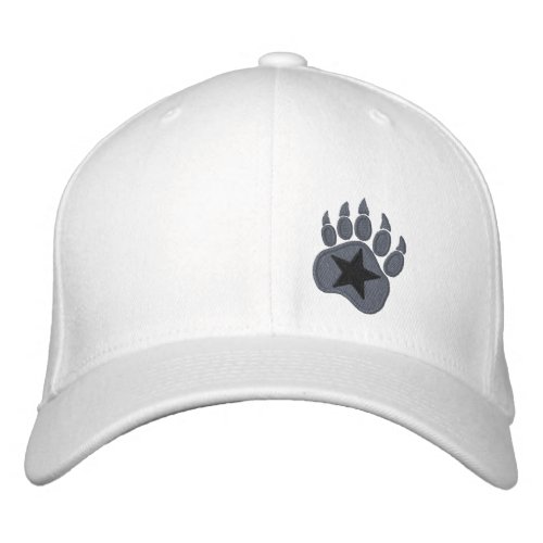Bear Paw Wild Star Embroidery Embroidered Baseball Cap