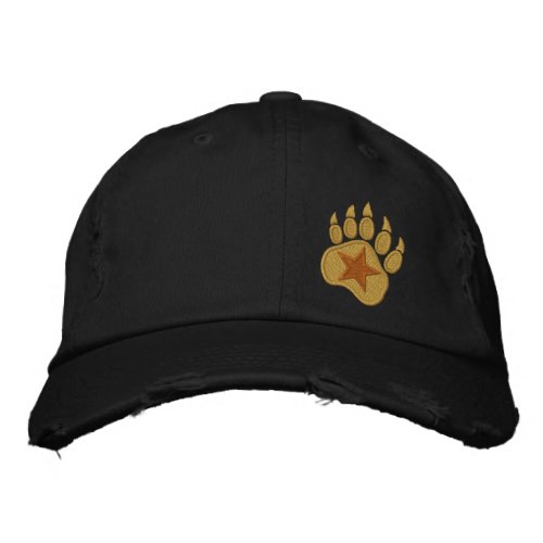 Bear Paw Wild Star Embroidery Embroidered Baseball Hat