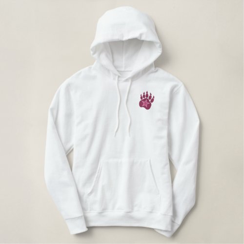 Bear Paw Wild Star Embroidery Embroidered Hoodie