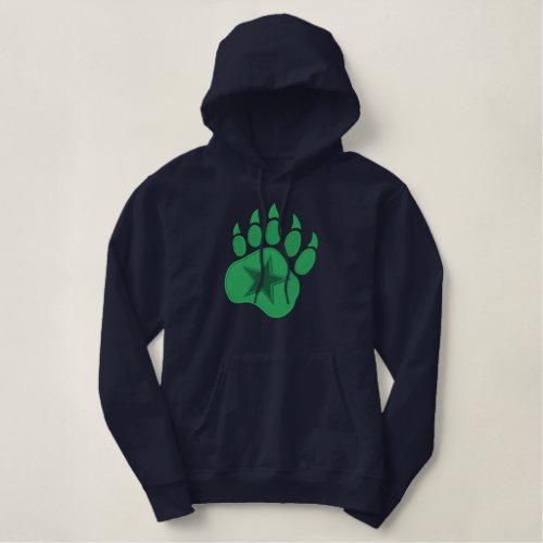 Bear Paw Wild Star Embroidery Embroidered Hoodie