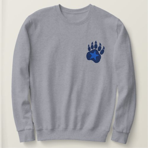 Bear Paw Wild Star Embroidery Embroidered Sweatshirt