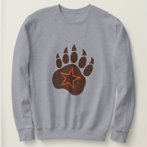 Bear Paw Wild Star Embroidery Embroidered Sweatshirt