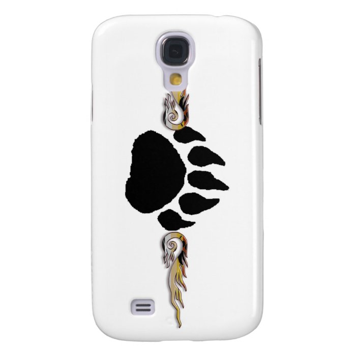 Bear Paw with Flames Galaxy S4 Case