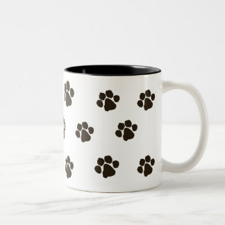 Bear Paws Two-Tone Coffee Mug