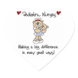 Bear Pediatric Nurses T-shirts and Gifts Heart Sticker