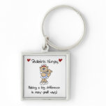 Bear Pediatric Nurses T-shirts and Gifts Keychain