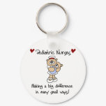 Bear Pediatric Nurses T-shirts and Gifts Keychain