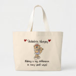 Bear Pediatric Nurses T-shirts and Gifts Large Tote Bag