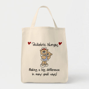 Bear Pediatric Nurses T-shirts and Gifts Tote Bag