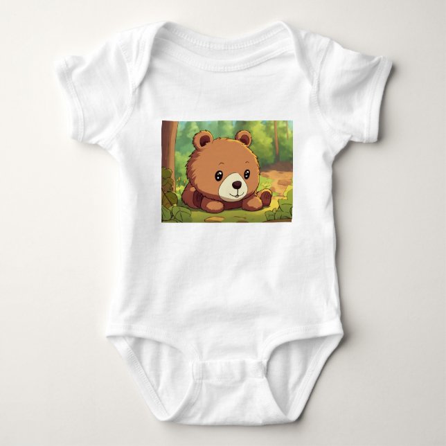 Bear Picnic Party: A Fun-Filled baby suit Baby Bodysuit (Front)