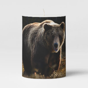 Bear Pillar Candle