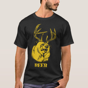 Bear Plus Deer Equals Beer Deer Hunting Usa Hunter T-Shirt