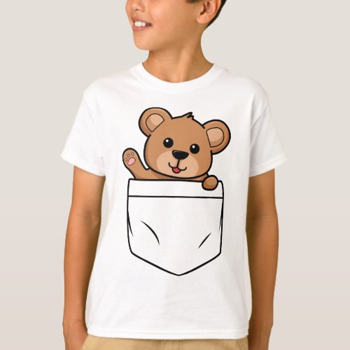 Bear_Pocket_Illustration T_Shirt