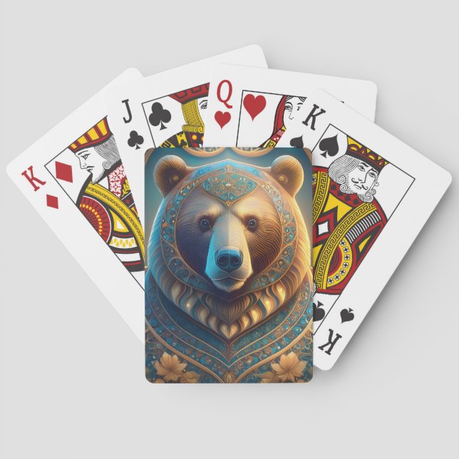 Bear  poker cards (Back)