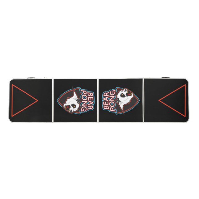 Bear Pong Panda Logo Beer Pong Table (Top)