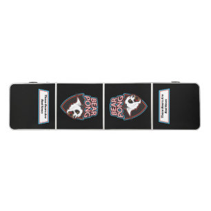 Bear Pong Panda Logo Custom Beer Pong Table