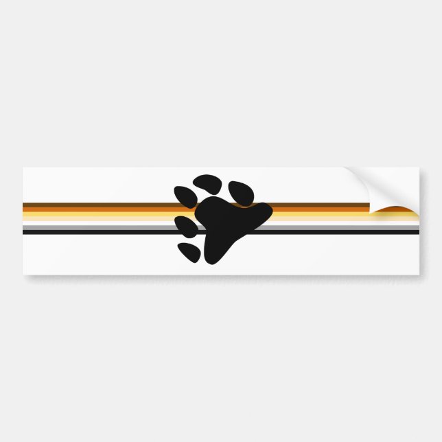 Bear Pride Bumper Sticker (Front)