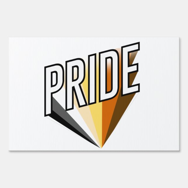 Bear Pride Burst Sign (Front)