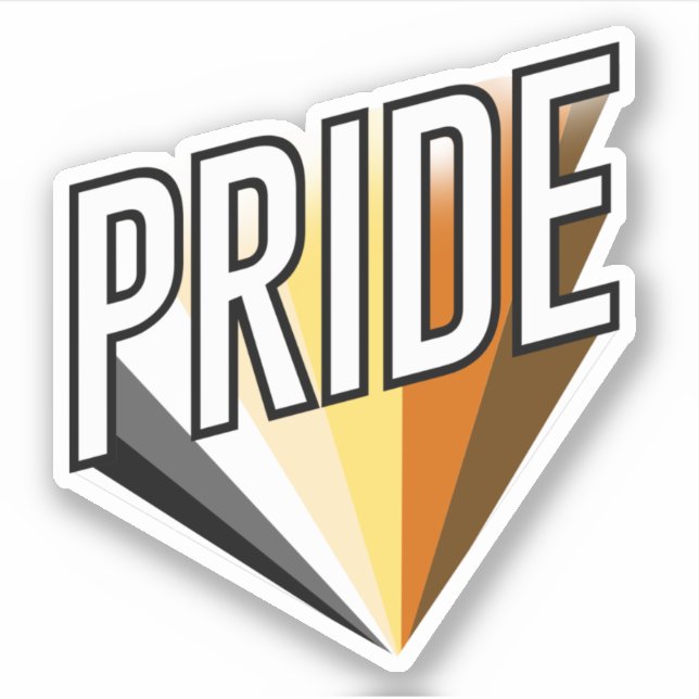 Bear Pride Burst Sticker (Front)