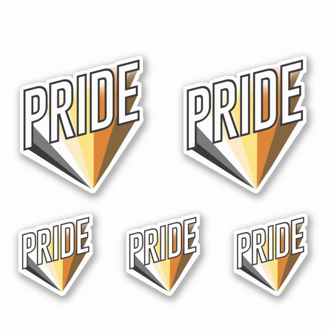Bear Pride Burst Sticker (Front)