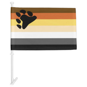 Bear Pride Car Flag