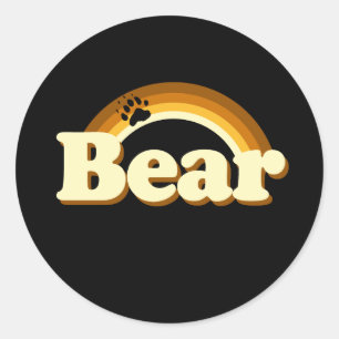 Bear Pride Classic Round Sticker