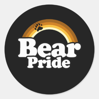 Bear Pride Classic Round Sticker