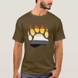 Bear Pride Colors Bear Paw T-Shirt