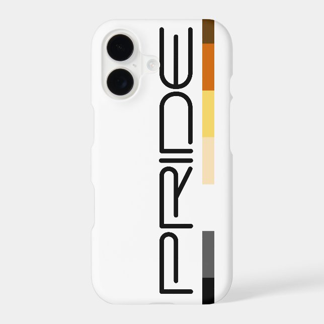 Bear Pride colors Bear Pride Flag Iphone Case (Back)