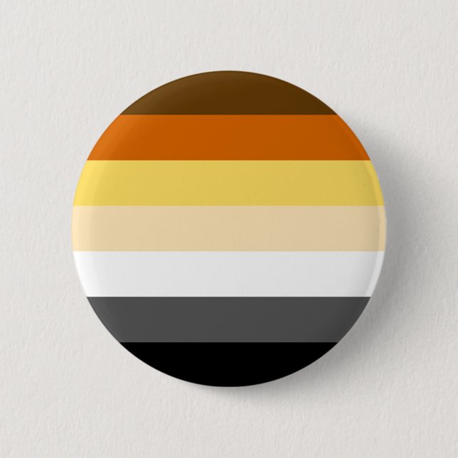 Bear Pride colors stripes Pinback Button (Front)