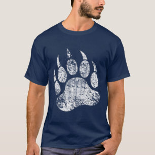 Bear Pride distressed Bear Paw T-Shirt