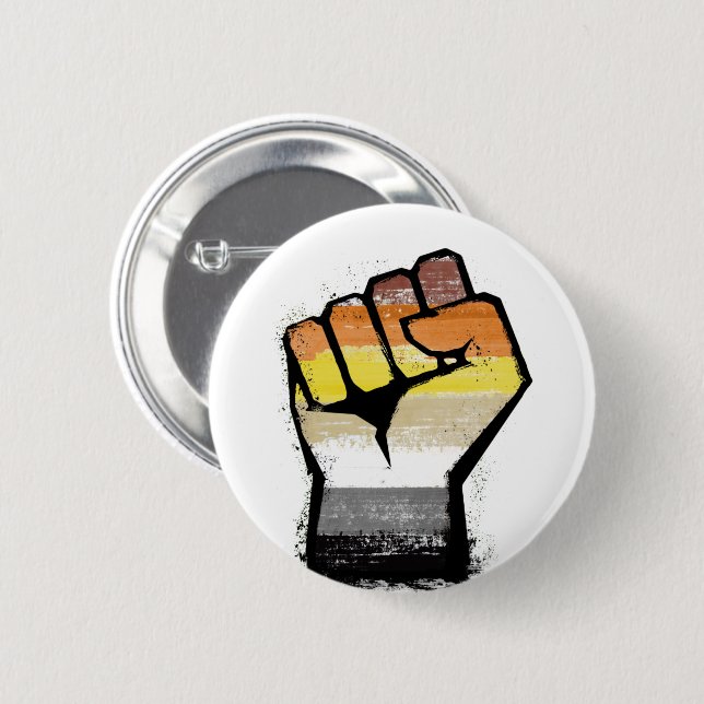 Bear Pride Fist Button (Front & Back)
