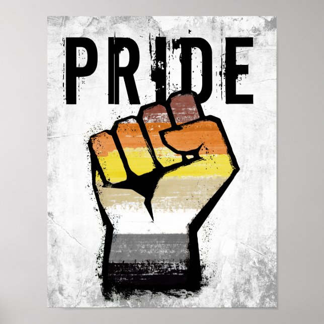 Bear Pride Fist Poster (Front)