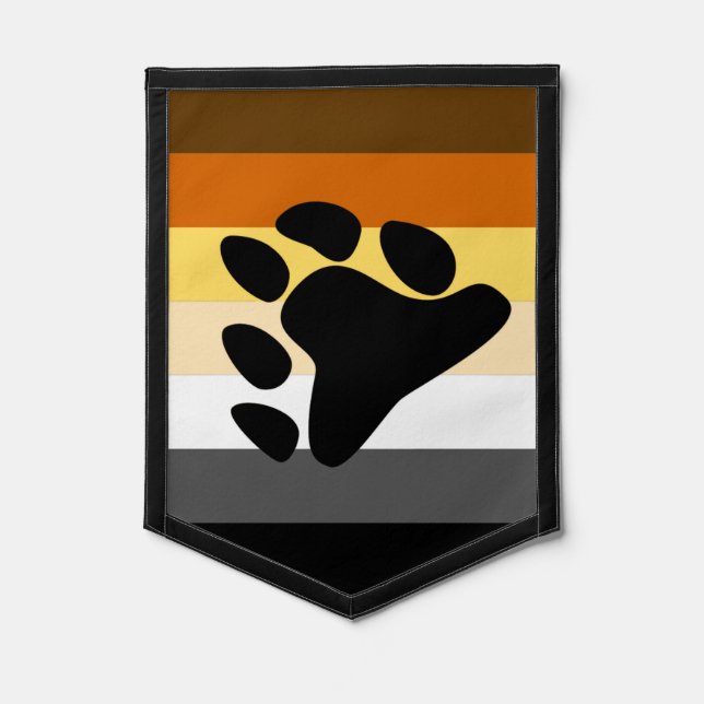 Bear Pride Flag and Paw (Front)