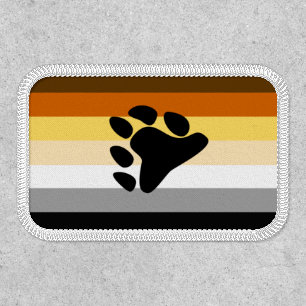 Bear Pride Flag and Paw Patch