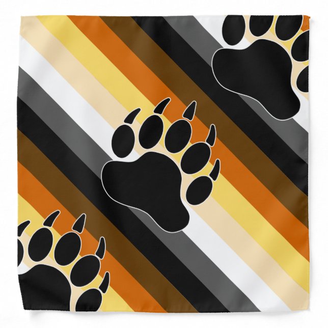 Bear Pride Flag Bandana (Front)