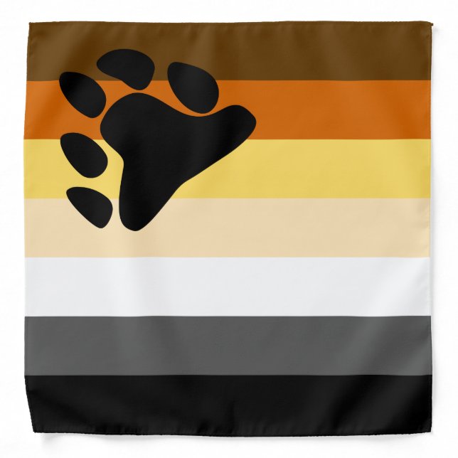 Bear Pride Flag Bandana (Front)