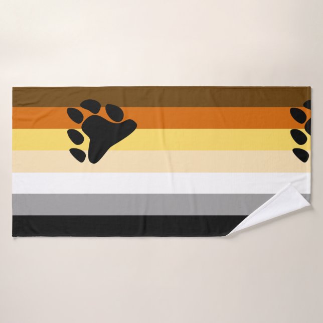 Bear Pride Flag Bath Towel (Bath Towel)