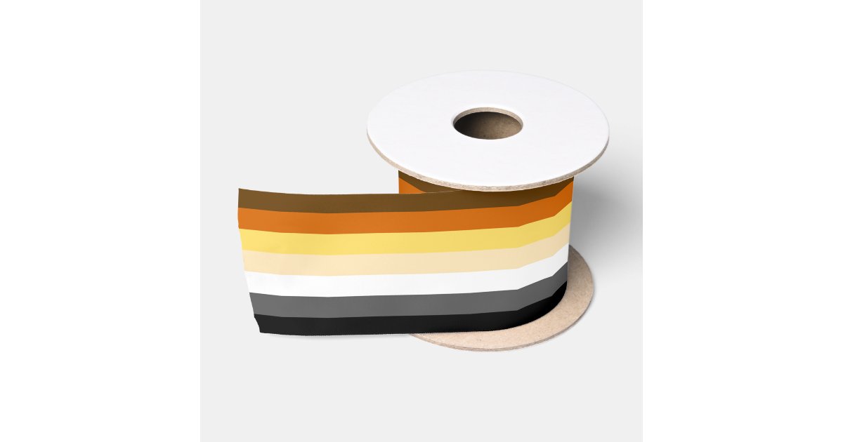 Bear Pride Flag Bear Pride Colors Satin Ribbon | Zazzle