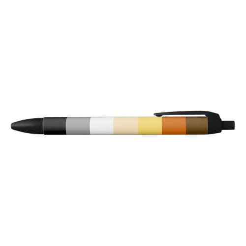 Bear Pride Flag Black Ink Pen