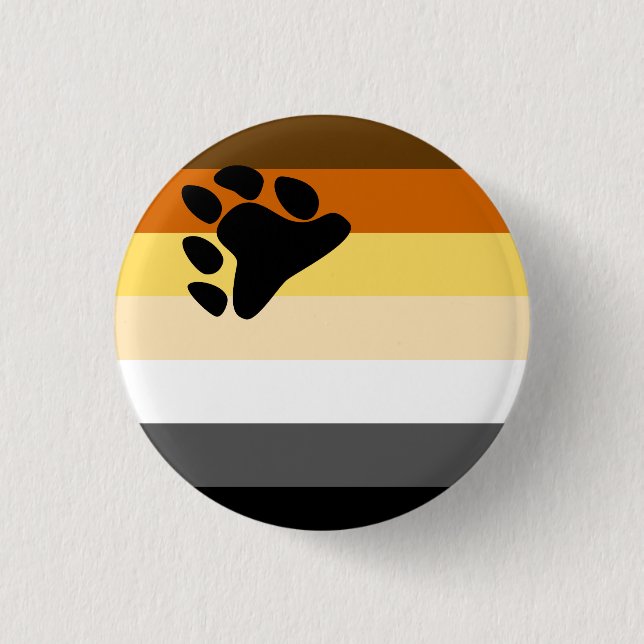 Bear Pride Flag button (Front)