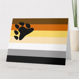 Bear Pride Flag Card