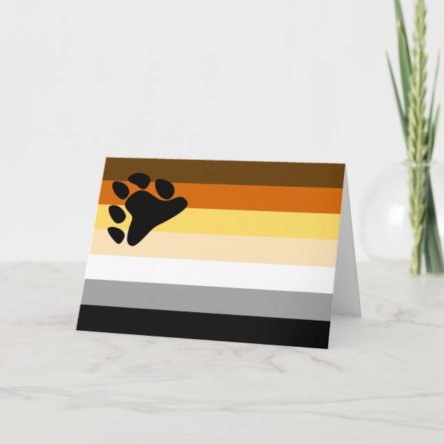Bear Pride Flag Card (Front)
