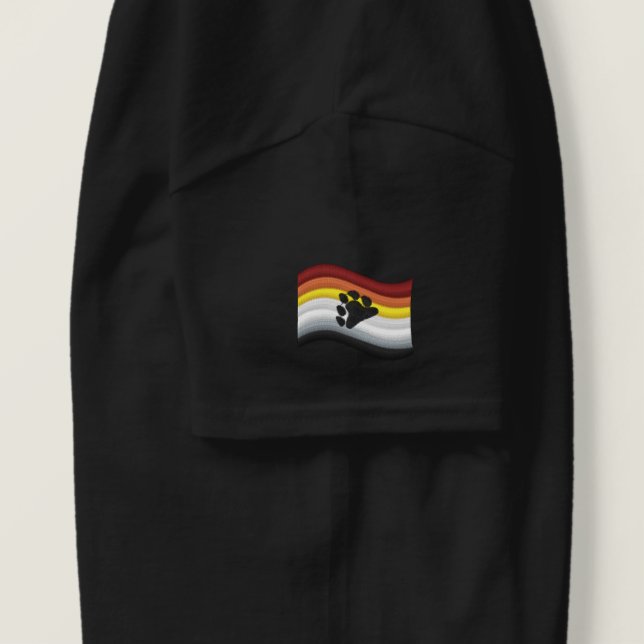Bear Pride Flag Embroidered Shirt (Design Right)