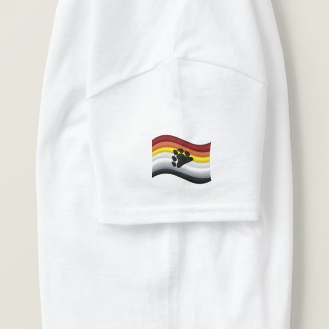 Bear Pride Flag Embroidered Shirt (Design Right)