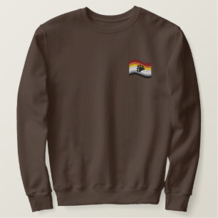 Bear Pride Flag Embroidered Sweatshirt