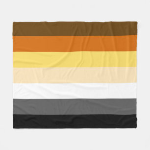 Bear Pride Flag Fleece Blanket