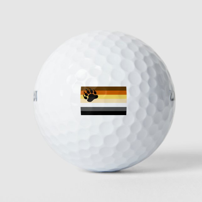Bear Pride Flag Golf Balls (Front)